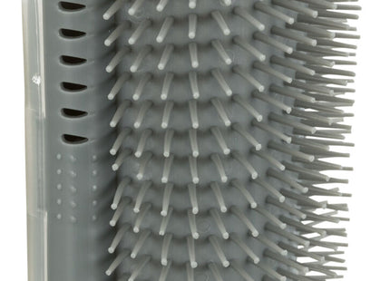 Sanfte Massagebürste für Katzen in Grau von Trixie