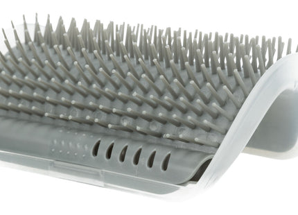 Sanfte Massagebürste für Katzen in Grau von Trixie