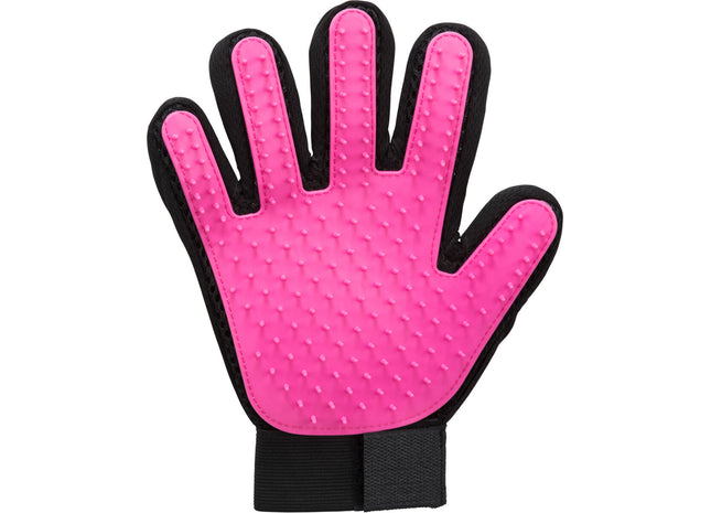 Sanfter Fellpflege-Handschuh in Pink für glänzendes und gepflegtes Fell