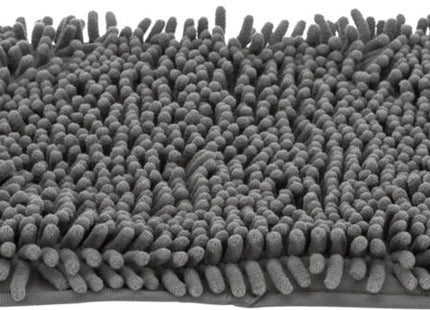 Weiches graues Handtuch mit praktischen Handlaschen aus Mikrofaser