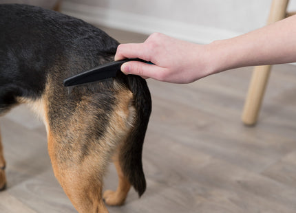 Trixie Floh- und Staubkamm aus Kunststoff und Metallzinken, 15 cm