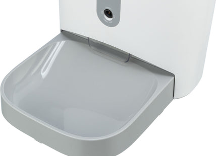 Automatischer Futterautomat für Haustiere in Weissgrau, smart und praktisch