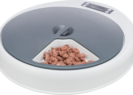 Automatischer Futterspender für Haustiere in Weissgrau