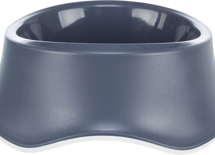 Blauer Napf mit Gummiring von Trixie für Haustiere
