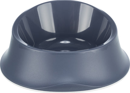 Blauer Napf mit Gummiring von Trixie für Haustiere