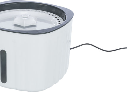 Trixie Trinkbrunnen Flower Kunststoff - hochwertiger Trinkbrunnen für Haustiere aus strapazierfähigem Kunststoff