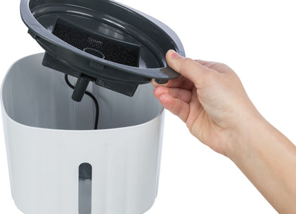 Trixie Trinkbrunnen Flower Kunststoff - hochwertiger Trinkbrunnen für Haustiere aus strapazierfähigem Kunststoff