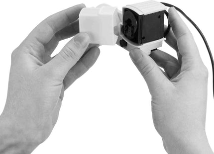 Keramik-Trinkbrunnen für Haustiere, 1,5 l, petrolweiss