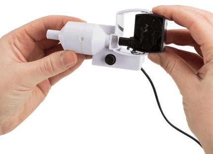 Keramik-Trinkbrunnen für Haustiere, 1,5 l, petrolweiss