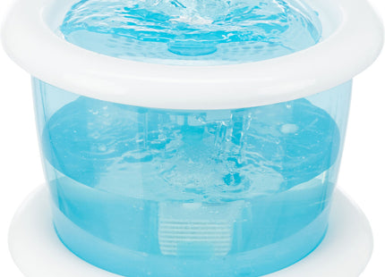Trinkbrunnen für Katzen mit Blasenstrahl, 3L, blau-weiss