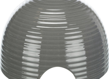 Keramik-Trinkbrunnen für Katzen, 1,5 l, vitalisierender Wasserfluss, grau-weiss