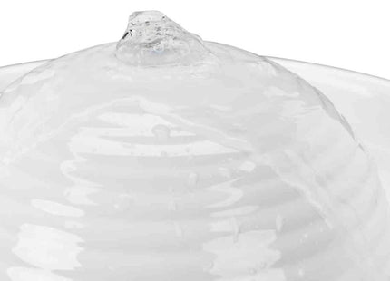 Keramik-Trinkbrunnen für Katzen, vitalisierender Wasserfluss, 0,8 l, weiss