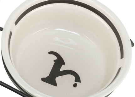 Keramiknapf in Weiss-Schwarz für Wasser von Trixie