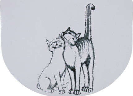 Tischset mit süssen weissen Schmusekatzen-Motiven von Trixie