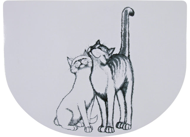 Tischset mit süssen weissen Schmusekatzen-Motiven von Trixie