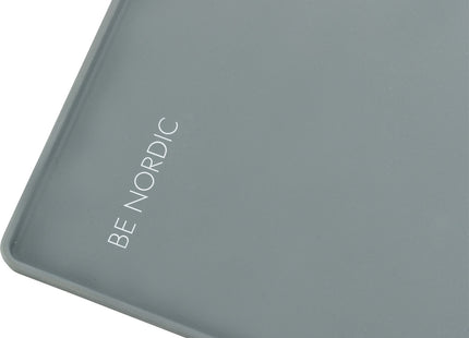 Praktische graue Napfunterlage aus Silikon von Trixie Be Nordic