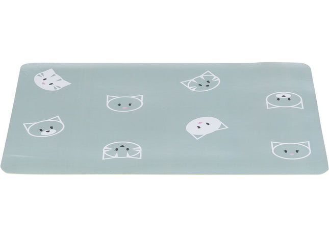 Trixie Napfunterlage Katze Mimi - salbei, 44x28 cm