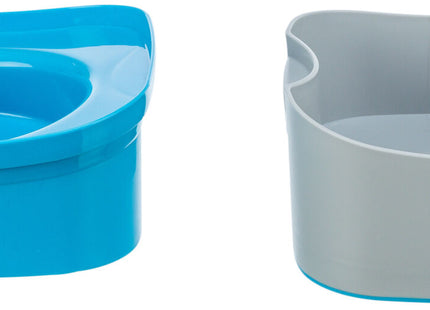 Stabiler Reisenapf in Dunkelgrau-Petrol von Trixie - ideal für unterwegs!