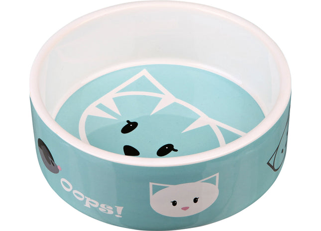 Trixie Keramiknapf Mimi Ø 12 cm - hochwertiger Futternapf für Katzen in elegantem Design