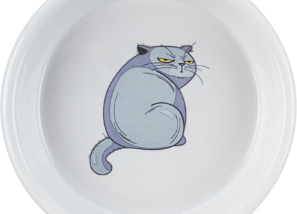 Keramiknapf mit grauem Motiv von Trixie für Haustiere