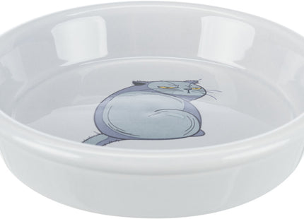 Keramiknapf mit grauem Motiv von Trixie für Haustiere