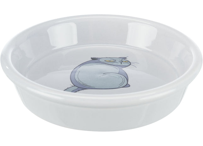 Keramiknapf mit grauem Motiv von Trixie für Haustiere