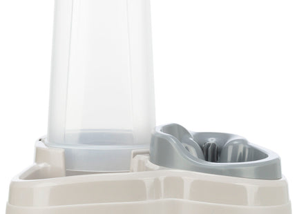 Praktischer Futter- und Wasserspender in Grau für Haustiere von Trixie