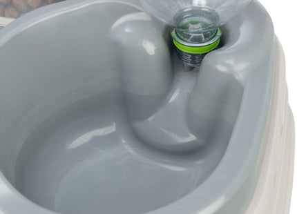 Praktischer Futter- und Wasserspender in Grau für Haustiere von Trixie