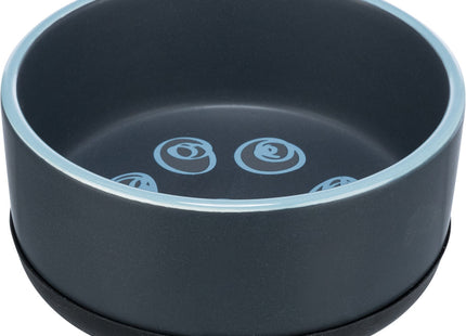 Trixie Keramiknapf mit Gummirand - hochwertiger Hundenapf für Futter und Wasser