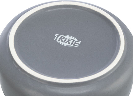 Keramikholz-Napfset in Grau-Natur für stilvolles Füttern