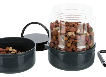 Praktisches Reiseset in Dunkelgrau von Trixie aus Kunststoff