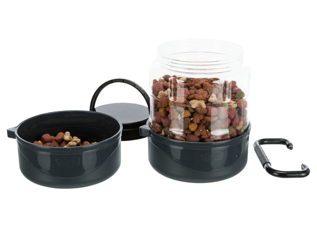 Praktisches Reiseset in Dunkelgrau von Trixie aus Kunststoff