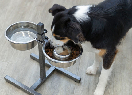 Trixie Hundebar mit 2 Edelstahlnäpfen