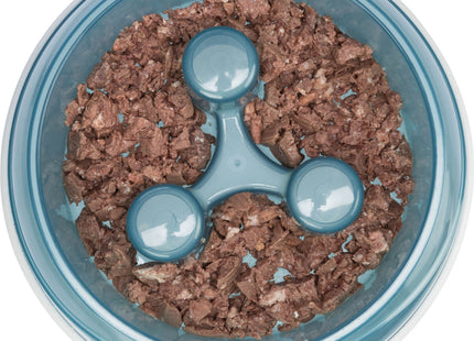 Trixie Slow Feed Napf - Hochwertiger Futternapf zur Förderung langsameren Fressens für Haustiere