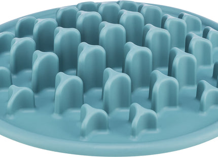 Blauer Slow Feeding Napf für Haustiere mit rutschfester Oberfläche