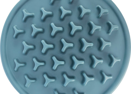 Blauer Slow Feeding Napf für Haustiere mit rutschfester Oberfläche