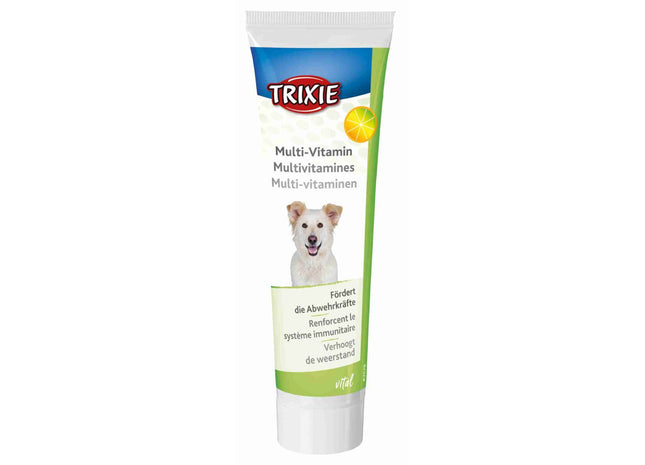 Trixie Multivitamin-Paste für Hunde, 100 g - Nahrungsergänzung für die Gesundheit und Vitalität deines Hundes