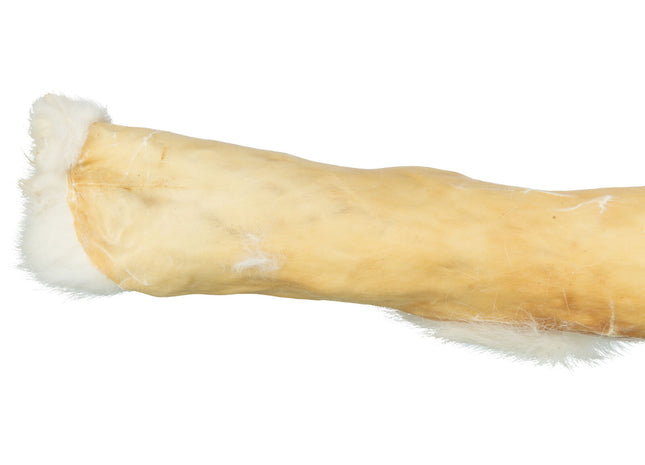 Trixie Kaninchenhautrolle mit Fell – 85 g Kausnack