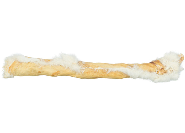 Trixie Kaninchenhautrolle mit Fell – 85 g Kausnack