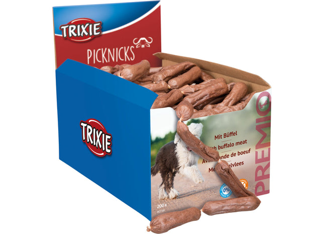 Trixie PREMIO Picknicks Würstchenkette Büffel 8 cm 200 Stk