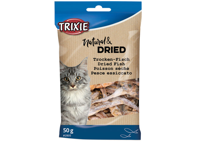 Trixie Trockenfisch für Katzen, 50 g - hochwertiges Katzenfutter für gesunde Ernährung