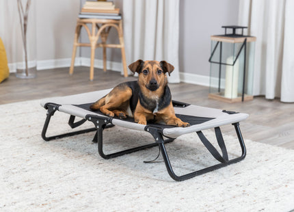 Gemütliche Hundeliege in Grau-Schwarz für entspannte Ruhephasen