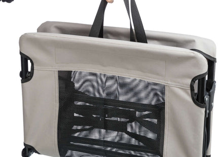 Gemütliche Hundeliege in Grau-Schwarz für entspannte Ruhephasen