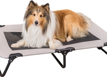 Gemütliche Hundeliege in Grau-Schwarz für entspannte Ruhephasen