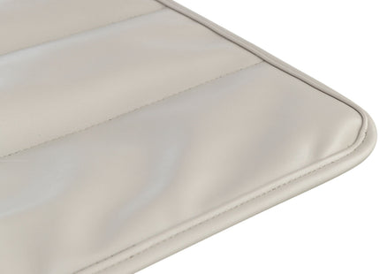 Stilvolle Reisedecke in Hellgrau mit Kunstlederbesatz von Trixie