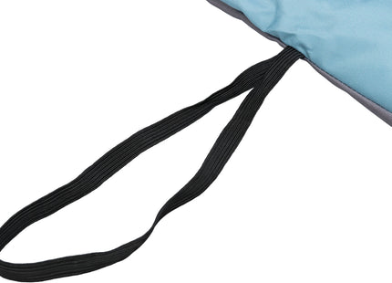 Gemütliche Reisedecke in Eisblaugrau für unterwegs