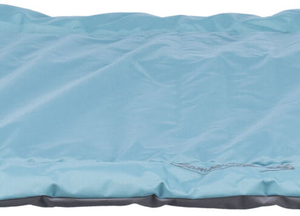 Gemütliche Reisedecke in Eisblaugrau für unterwegs