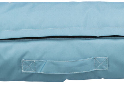 Gemütliche Reisedecke in Eisblaugrau für unterwegs