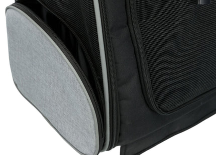 Praktischer schwarzer Nylon-Trolley von Trixie für unterwegs