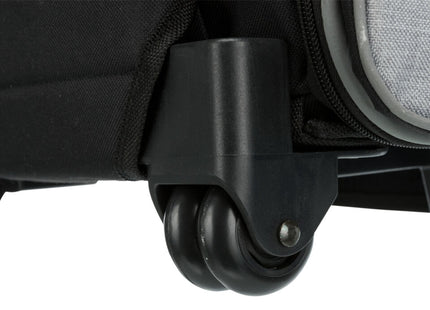 Praktischer schwarzer Nylon-Trolley von Trixie für unterwegs